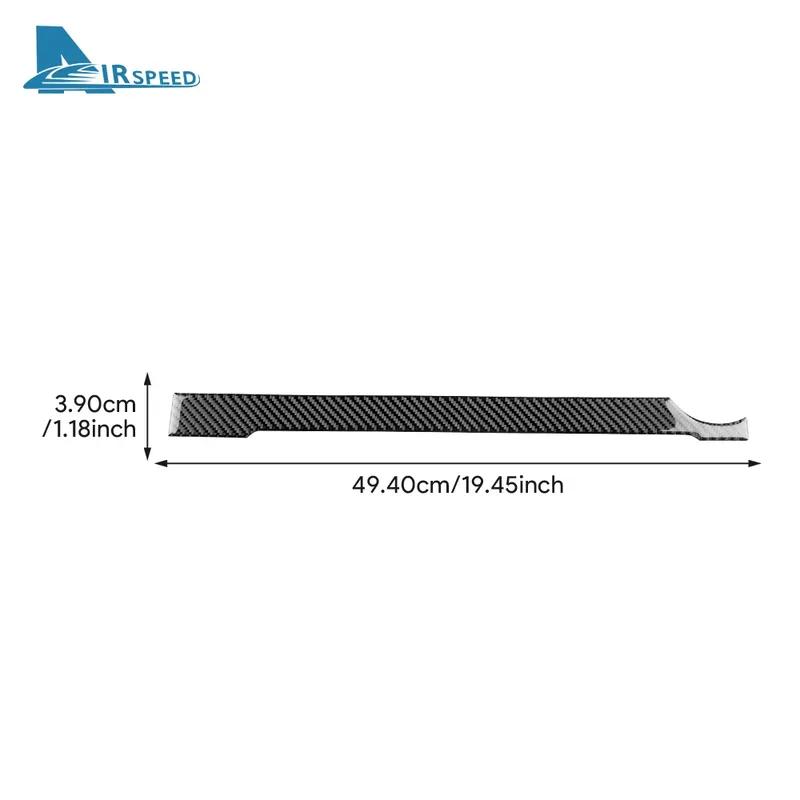 For SEAT Ibiza 2003 2004 2005 2006 2007 2008 Real Soft Carbon Fiber Sticker LHD RHD Car Passenger Co-pilot Strip Trim Interior