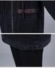 Women's Fleece-Lined Denim Hooded Jacket: Mid-Length, Warm, Fashionable Autumn/Winter Coat for Middle-Aged & Elderly Moms.