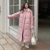Cotton Clothes for Women 2025 New Style Long Korean Loose Cotton-padded Jacket Over Knee Bread Coat for Women