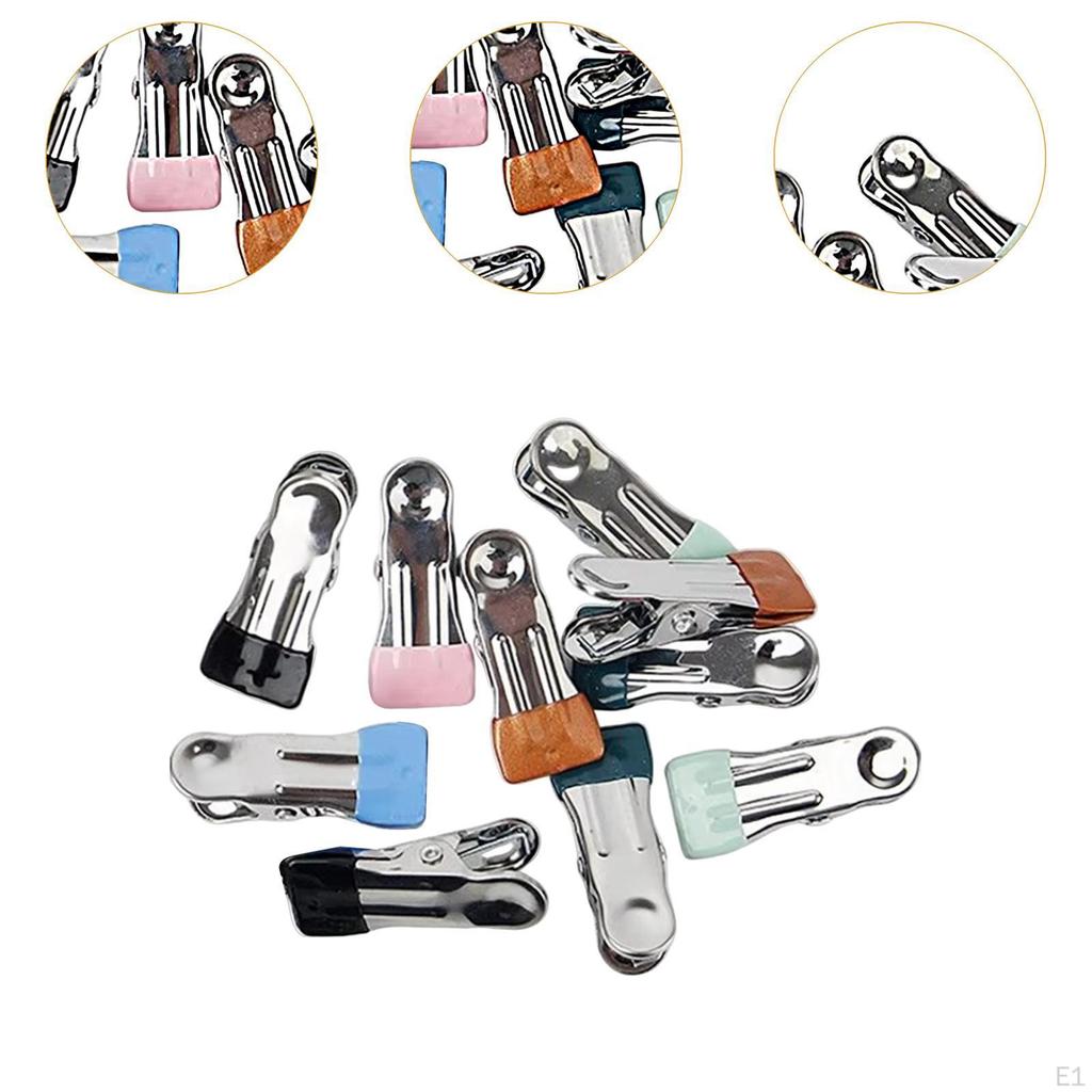 10 Pieces Stainless Steel Clothes Pins Laundry Pegs Practical Multifunctional Clothespins