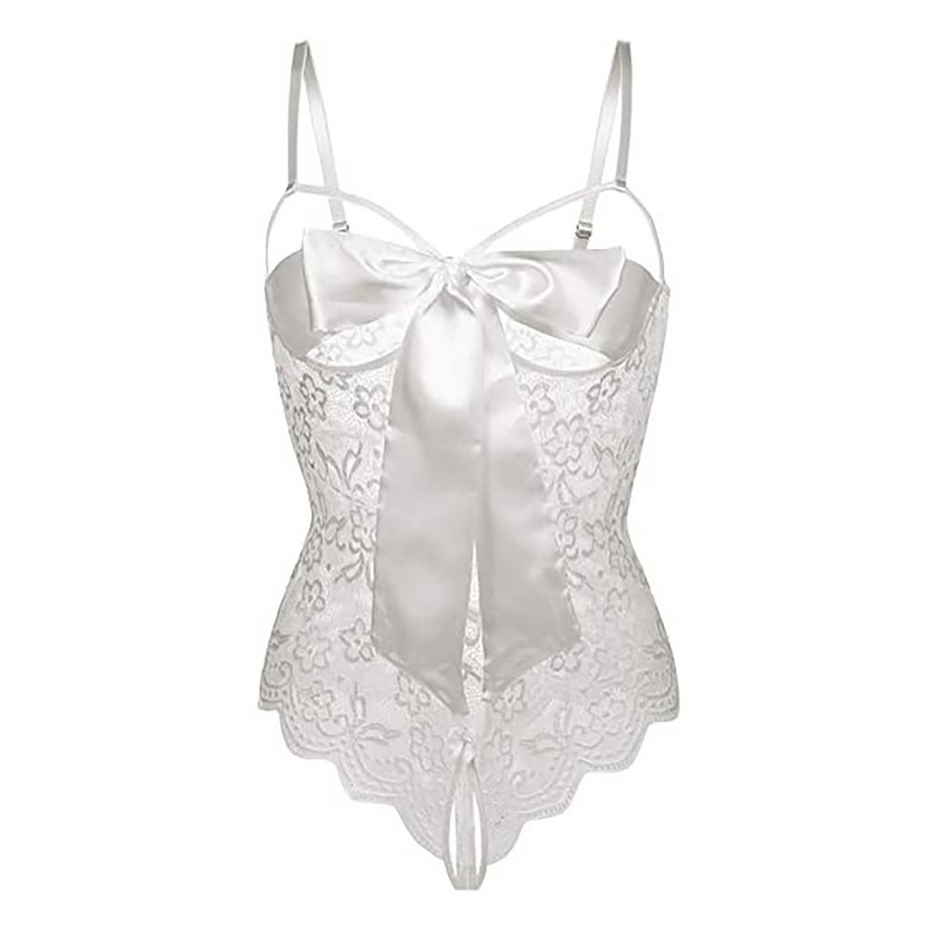 Moda damska seksowna koronkowa jednoczęściowa bielizna z dekoltem w szpic