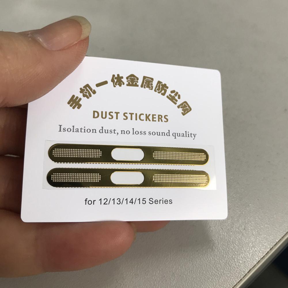 

Металлическая пылезащитная сетка для порта зарядки и динамика iPhone 16 Pro Max Универсальная посадка для серии iPhone 12-16 золотой