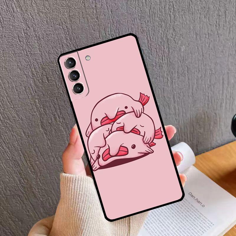 

Мультяшный рыбо-капля Мягкий чехол для Samsung Galaxy S20 FE S21 S22 S23 Ultra Note 20 S8 S9 S10 Note 10 Plus Coque Galaxy S8