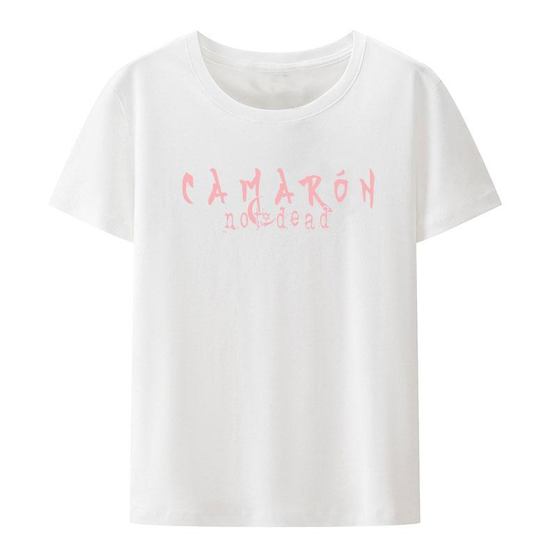 Camiseta Clásica Estampada Camarón De La Isla Retro Hombre Mujer Manga Corta Suelta Transpirable Camisetas Estilo Humor Moda Casual Tops