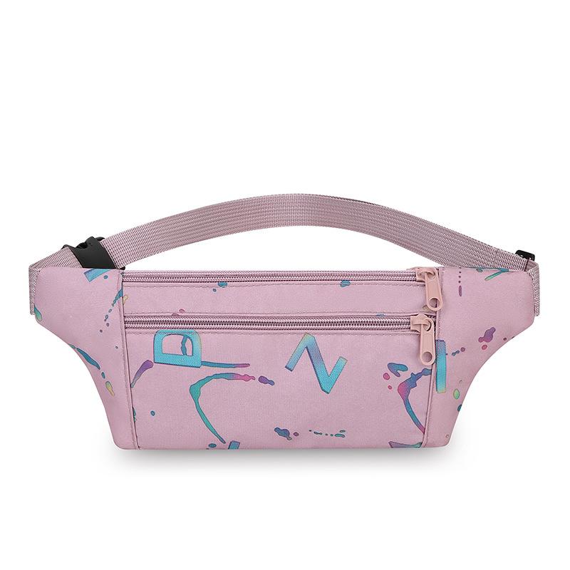 

Новая нагрудная сумка женская многофункциональная универсальная принтованная нагрудная сумка ультралегкая на плечо сумка-мессенджер для бега фитнеса поясная сумка прилив светло-фиолетовый