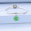 Original 925 Silver Charms Horseshoe Four Clover Eyes Pendant Fit Original Bracelet Necklace For Women DIY Jewelry Gift