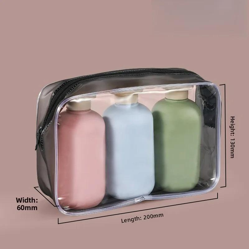 3Pcs for Toiletries 200ml Refillable Squeeze Travel Container Sub Package Squeeze Bottles for Shampoo Travel Bottles