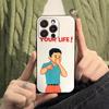 Art Joan C-Cornella Funny Phone Case For Apple iPhone 15,14,13,12,11,XS,XR,X,8,7,Pro,Max,Plus,mini Silicone Black Cover