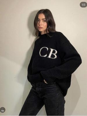 Unisex Cole Buxton Minimalistischer Jacquard-Strickpullover