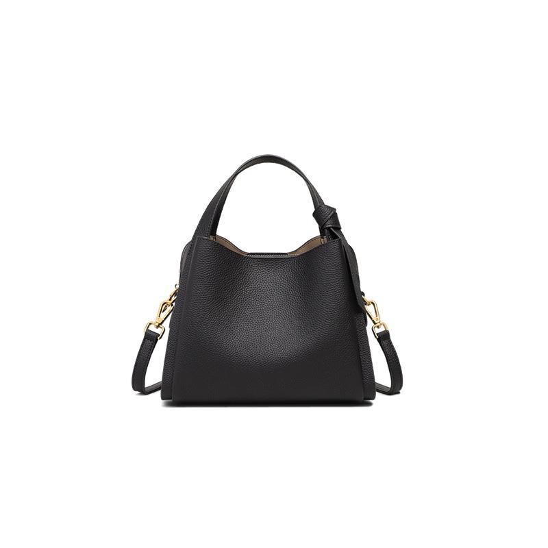 Bucket bag women's new summer messenger bag leather handbag versatile single shoulder mother women's bag