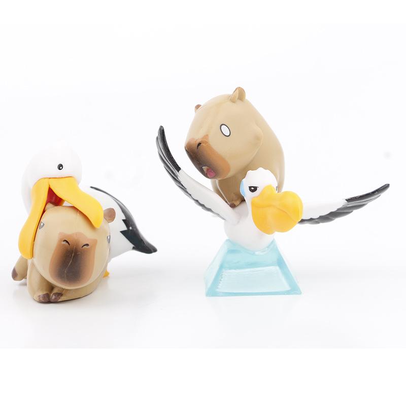 Room Living Capybara Desktop Model Decorated  Cute Childrens Dolls Collection