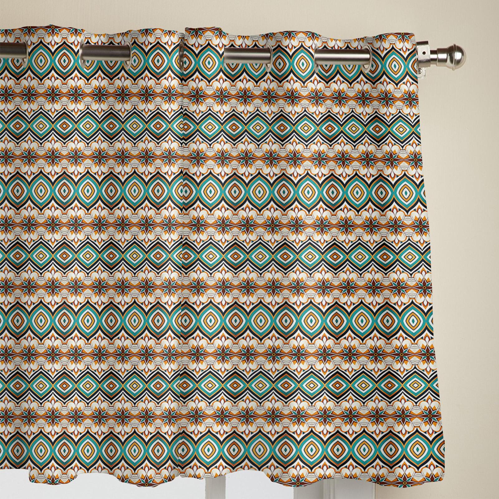 Абстрактная линия Богемный цветок Современные шторы для гостиной спальни Кухонные шторы — фото 4