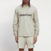 Fear of God Essentials FW20 Long Sleeve T-shirt with Front Lettering Men Tops Moss FOG-FW20-293
