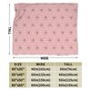 Nezuko's Kimono Tribute- Asanoha Pink Hemp Leaf Blanket Demon Slayer Flannel Funny Warm Throw Blanket for Home  Winter