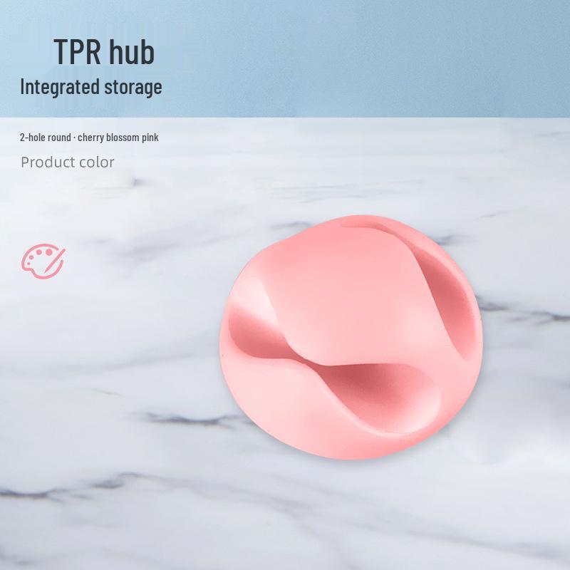 Multi-Hole Self-Adhesive Cable Organizer and Power Cord Holder