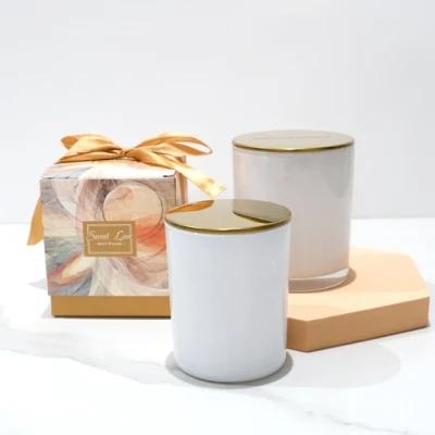 200ml Medium Amber   14/18/8 Oz Glass Candle Jars (Yellow,D6cm*H20cm)