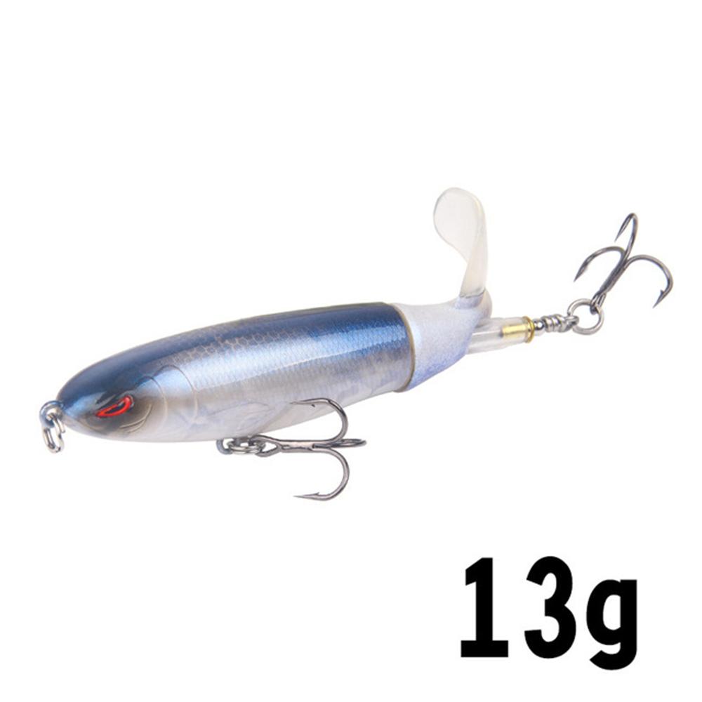 14cm Topwater Fishing Lure Whopper Popper Artificial Bait Hard Plopper Soft Rotating Tail Fishing Tackle Fishing Bait