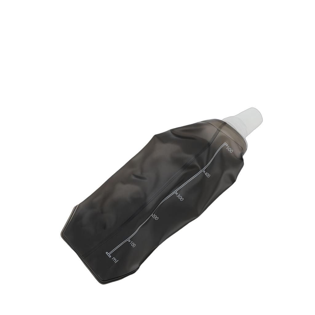 2PCS Flasque Souple TPU Pliable Anti-fuite Bouteille d'Eau Souple avec Bouchon Anti-poussière pour Vélo Course Randonnée Hydratation