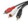 3.5mm 1/8'' Male Plug Jack To Stereo Mini 2 RCA Stereo Phone Computer