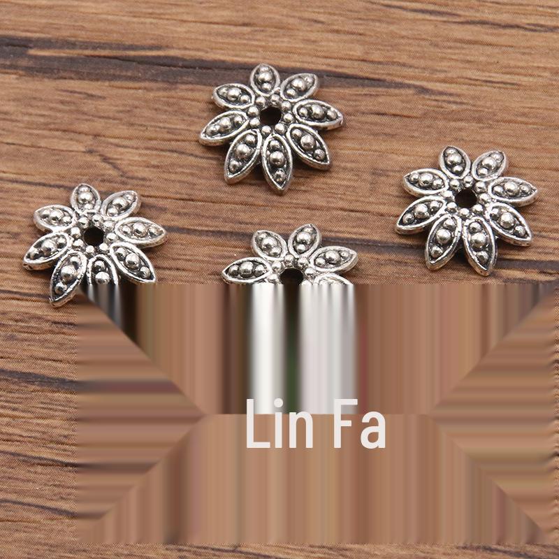 

Античні срібні роздільники-квіти: Багатостильовий, порожнистий дизайн для DIY браслетів та намист