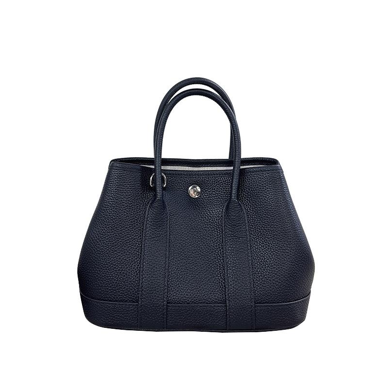 Мини садовая сумка togo первый слой коровья кожа узор личи ручная сумка модная универсальная кожаная сумка-мессенджер на плечо женская 20x9x12cm