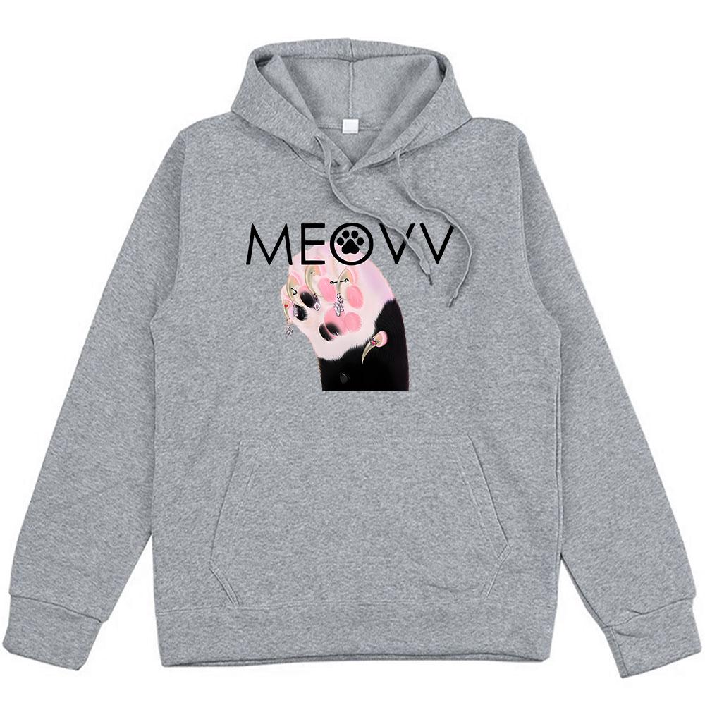 Pánské Dámské Oblečení Meovv Mňau Kawaii Grafické Mikiny Ležérní Ropa Hombre Mikiny Roztomilý Kreslený Potisk s Kapucí