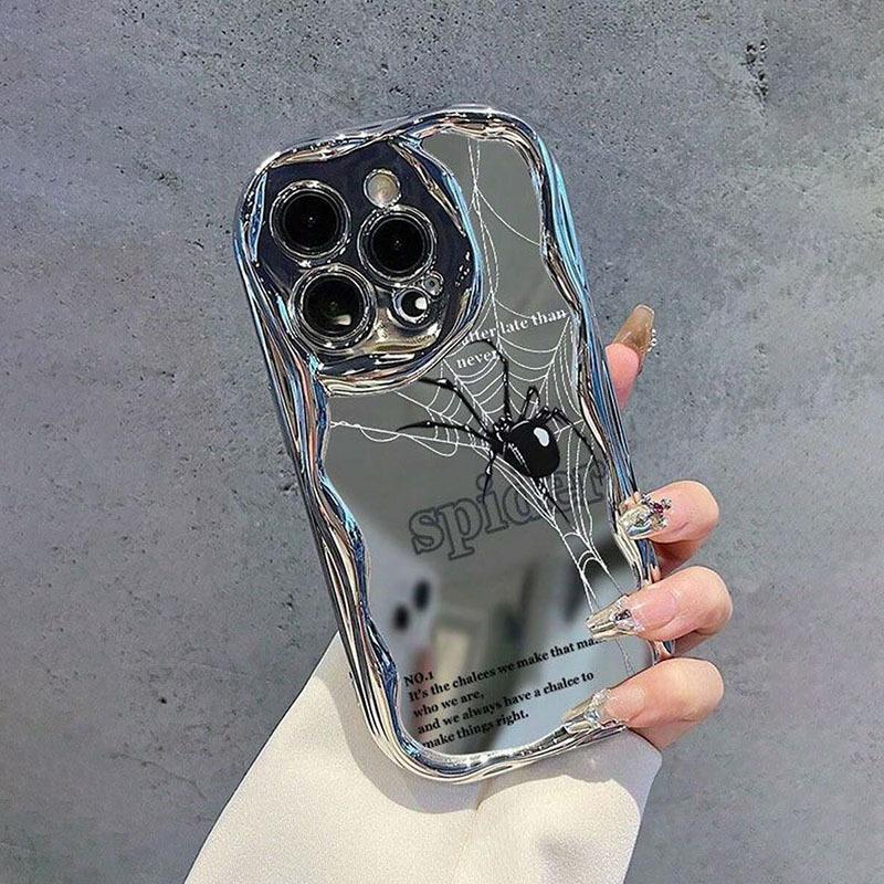 

Гальванизированный Паук для Чехла для Телефона Apple 12Для15pro Защитный Чехол для Телефона IPhone 14promax/13 For iPhone 17PROMAX