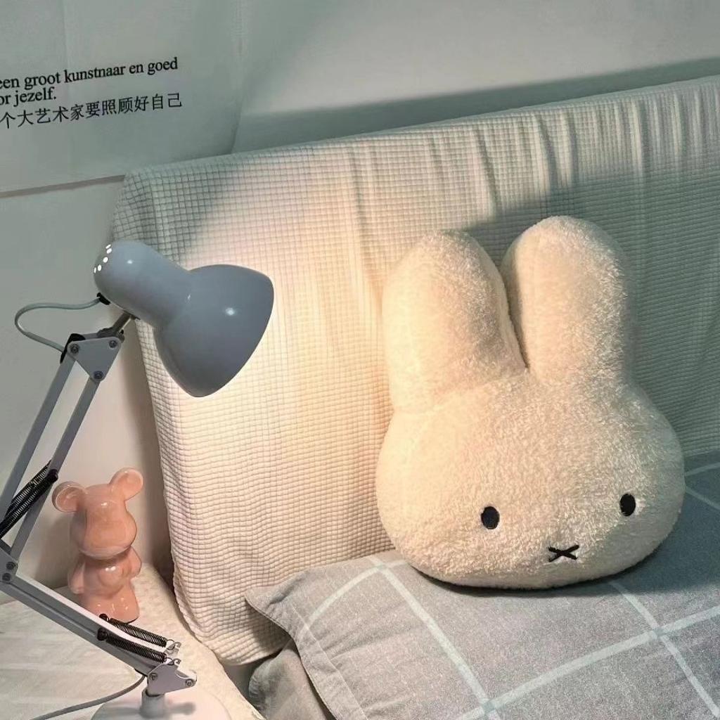 Kawaii Anime Miffy Rabbit Doll Cute Cartoon Super Soft Plush Toy Bed Throw Pillow Super Sofa Cushion A Birthday Gift For Girls