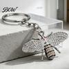 Bee Keychain for Women Rhinestone Women, Bing Alloy Car Sturdy Key Ring with Chain Ring, Decorative Accessories Handbags Backpacks Holder