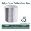 Aluminum Foil Insulation Covers for For flower Pots Set of 5 Protection
