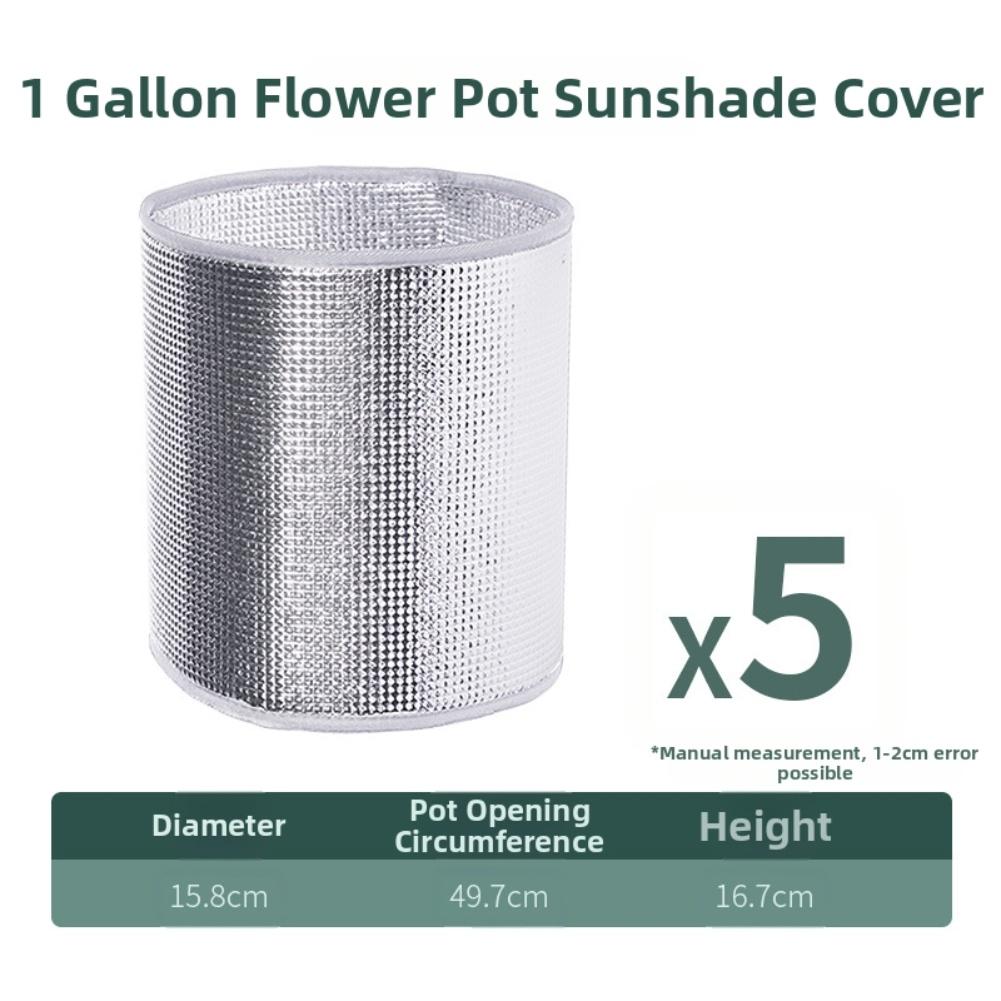 Aluminum Foil Insulation Covers for For flower Pots Set of 5 Protection