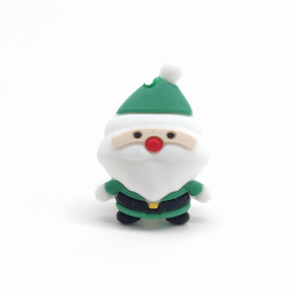 3D Santa Claus Silicone Beads Cartoon Pen for DIY Jewelry and Epoxy Crafting