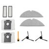 Replacement Accessories Kit For Dreame D20 Pro Plus Robot Vacuum, 2 Side Brushes, 2 Mop Cloths, 2 Filter Bags, Cleaning Tool