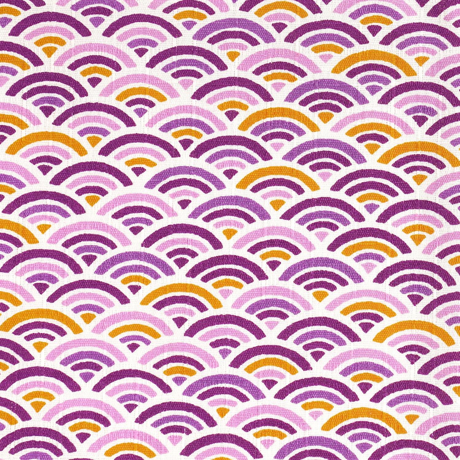 

Raw wool 110cm x 50cm Japanese cut Japanese made in cut approximately 110cm x Kyoto purple fabric, pattern, Seigaiha, cloth, style, cotton, Japan,