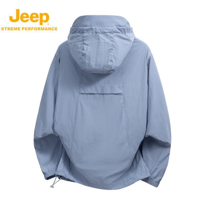 Jeep Men's Hooded Quick-Dry Sun Protection Jacket