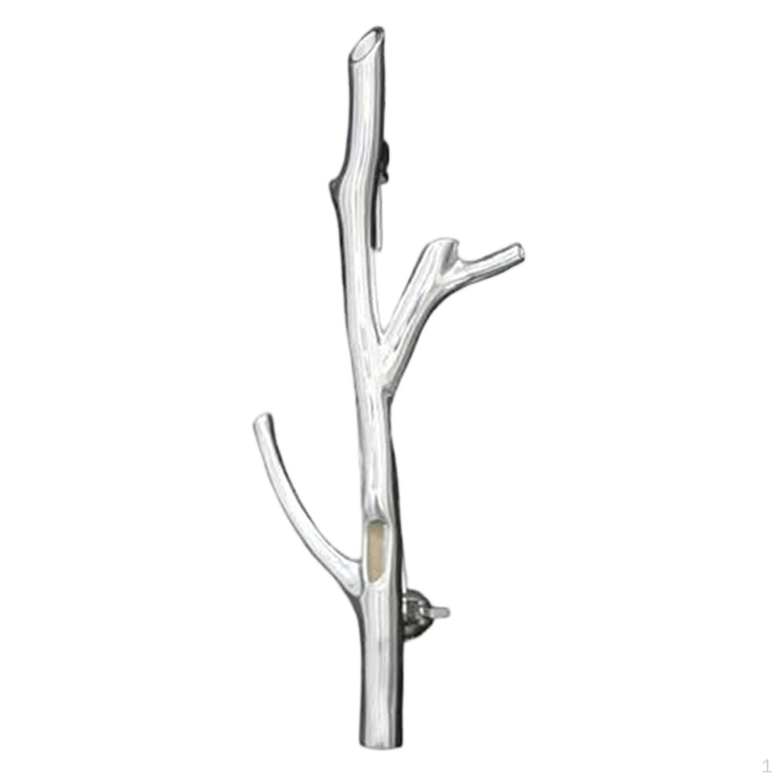 

Branch Shaped Flower Insert Brooch Metal Pins Gift Decorative Accessories Easy to Attach for