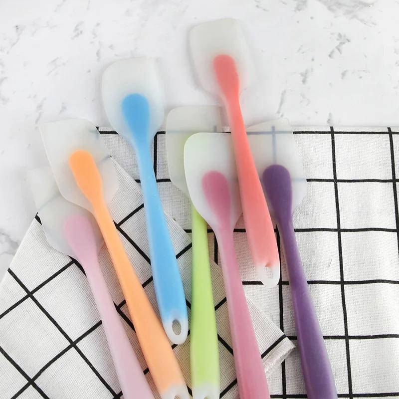 1 Adet Silikon Krem Spatula Mini Yarı Saydam Pişirme Spatulası Isıya Dayanıklı Tereyağı Spatulası Mutfak Gereçleri Pişirme Araçları