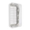 Stainless Steel Butter Cutter Box Cheese Storage Container with Transparent Cover for KitchenWhite