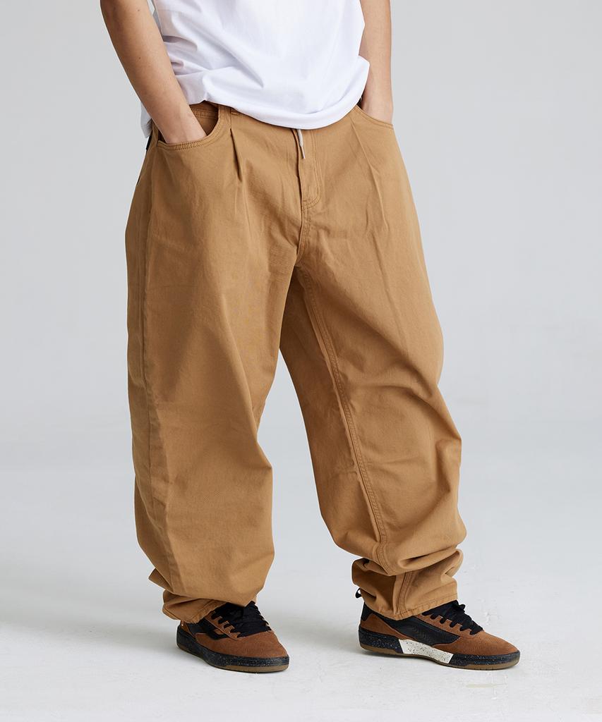 Bieseulaebis Mid 90 Baggy Cotton Pants Camel