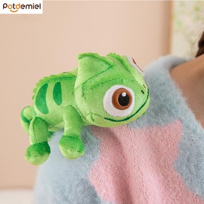 Kawaii 17cm Pascal Rapunzel Chameleon Lying Shoulder Plushie Toy Stuffed Doll Plush Toys Pascal Decor Boys Girls Birthday Gifts