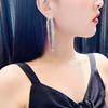 European and American exaggerated irregular fringed earrings, temperament niche design shows face thin earrings earrings