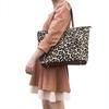 Wind Handtasche Leder Leopardenmuster Pferdehaar Mode Umhängetasche Pendler Tragetasche