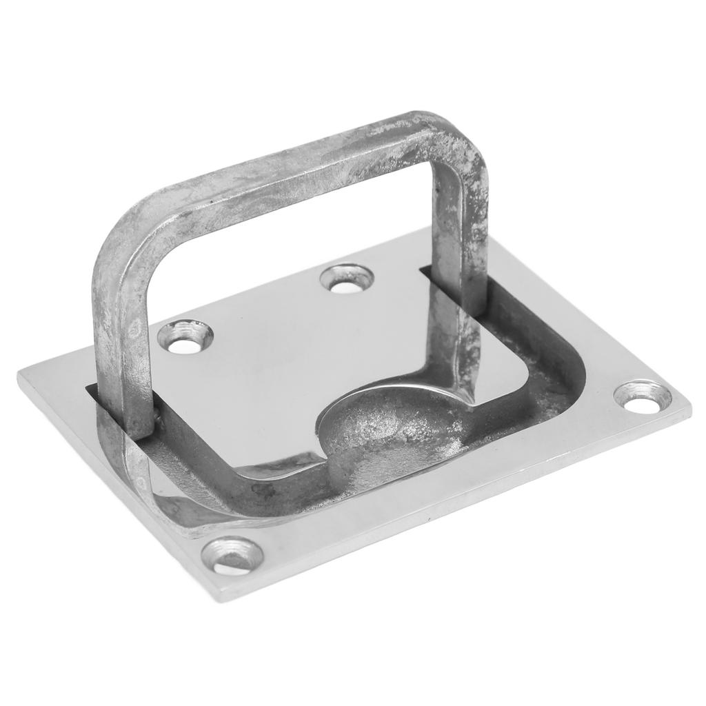 Marine Rustfritt Stål Trekkeringer Finpolert Firkantet Marint Tilbehør for Møbler Skap