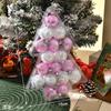 17Pcs 4CM Christmas Balls Christmas Tree Ornaments Hanging Xmas Tree Pendants Party Home Decor 2025 New Year Navidad Gifts Decor