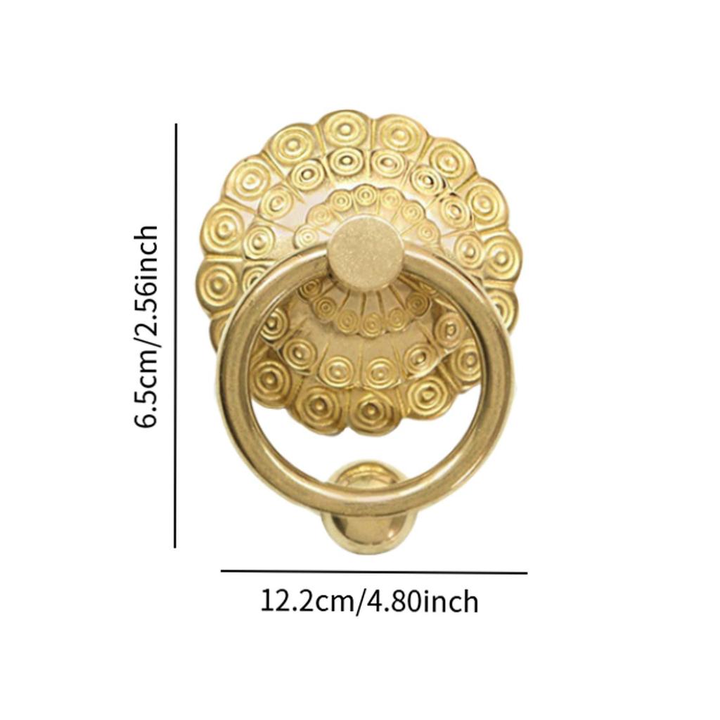 Front Door Knocker Vintage Brass Door Pull for Fence Farmhouse Wooden House