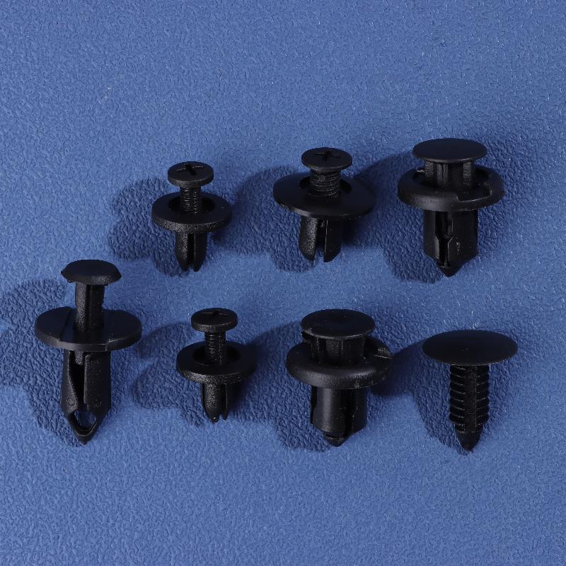 190 Buc Clipuri de Fixare Auto Kit Elemente de Fixare din Plastic 6 Dimensiuni Set Nituri cu Pini de Apăsare Auto Clipuri Nituri cu Apăsare pentru Caroserie Bară de Protecție