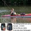 Portable EVA Thicken Waterproof Zipper Fishing Box Portable Folding Bag for Live Fish Bucket, Fishing Tackle with Shoulder Strap