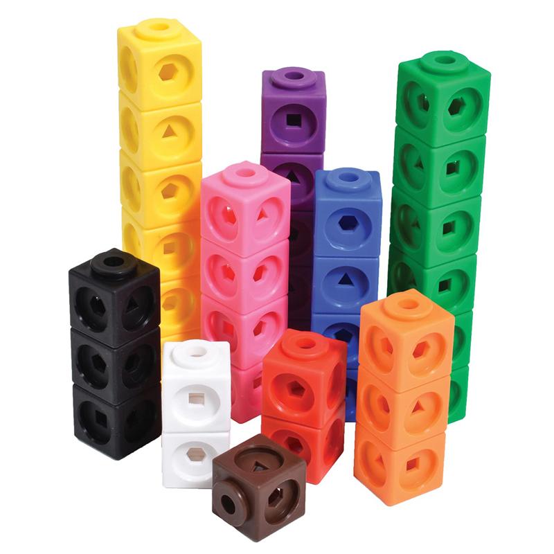100Pcs Math Linking Cubes Montessori Learning Educational Toys for Classroom Teaching Supplies