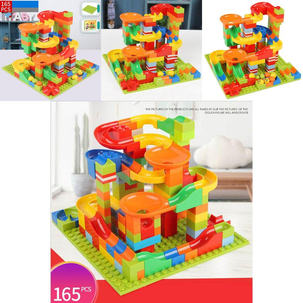 165 Teile Klassische Murmelbahn Labyrinth Ball Rennstrecke Bausteine Set Für Endlosen Spaß