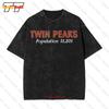 Twin Peaks Population Heather Vintage Oversized T-Shirt JC37